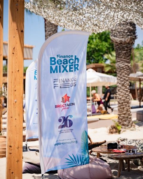 Finance Beach Mixer flag, Ayia Napa